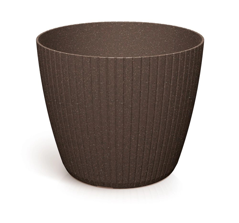 Prosperplast Květináč LAMIE ECOWOOD kávový, 29,5 cm