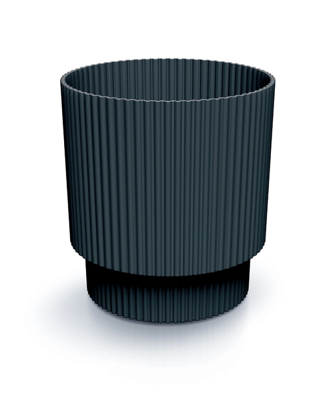 Prosperplast Květináč MILLA VII antracitový, 16,8 cm