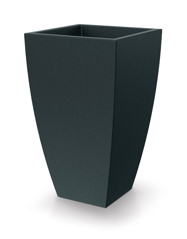 Ethick Květináč MOODA SQUARE 40 cm, uhlíkově šedá