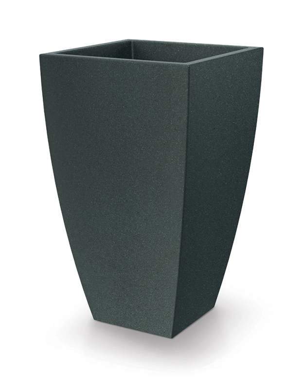 Ethick Květináč MOODA SQUARE 40 cm, černý granit