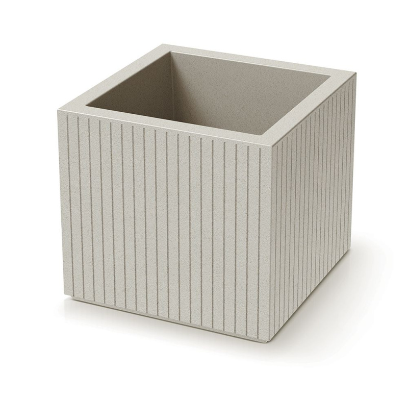 Ethick Květináč CORO SQUARE 40 cm, písková