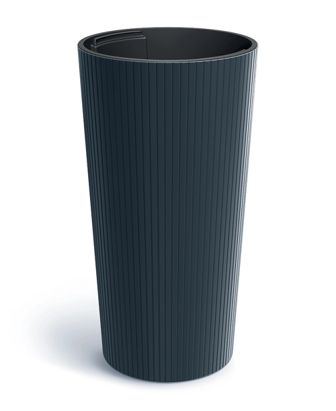 Prosperplast Květináč Lamie Slim antracit, 20 cm