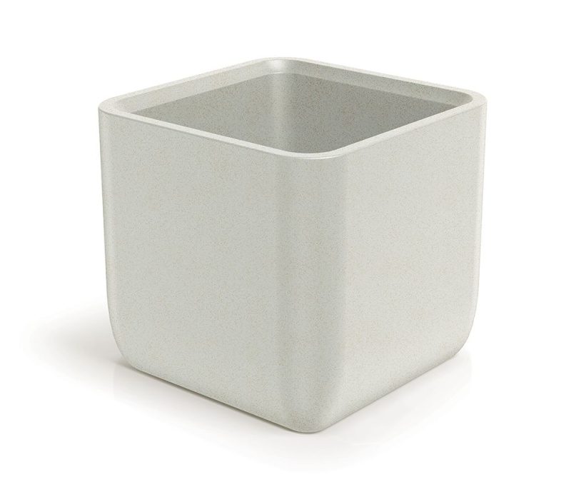 Ethick Květináč MOLTA CASE SQUARE 40 cm, světlý granit