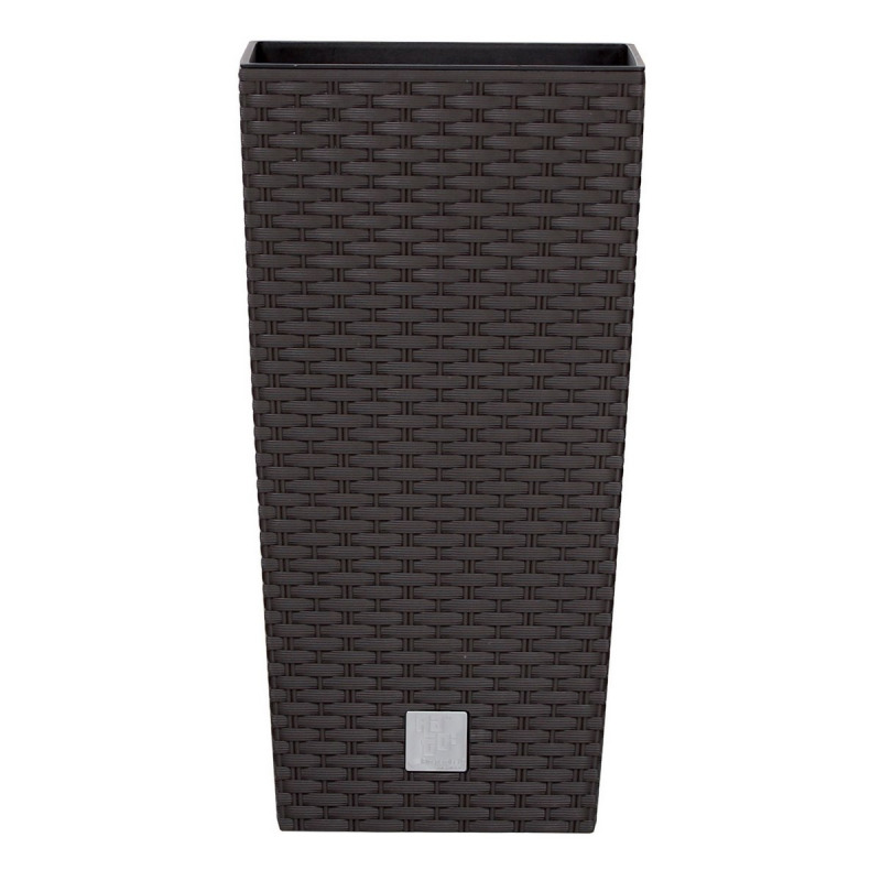 Prosperplast Květináč s vkladem Rato Square 20 cm, umbra