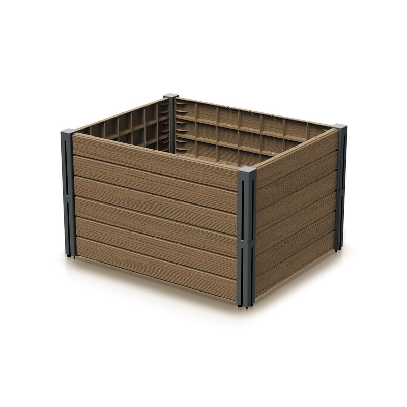 PROSPERPLAST Vyvýšený záhon 2 ks BASE PLANT 75,6 cm, naturo ECO