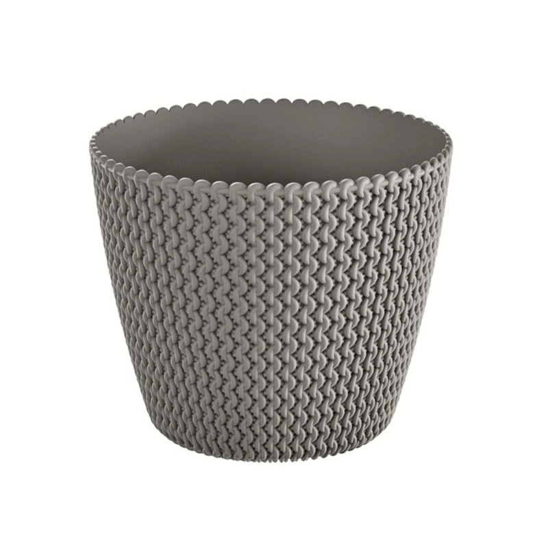 Prosperplast Květináč Splofy 18,7 cm, šedý kámen