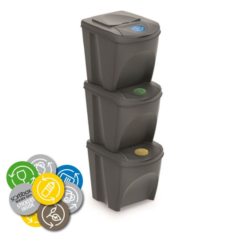 Sortibox - sada odpadkových košů - 3 x 25 l