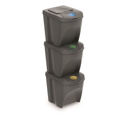 Sortibox - sada odpadkových košů - 3 x 25 l