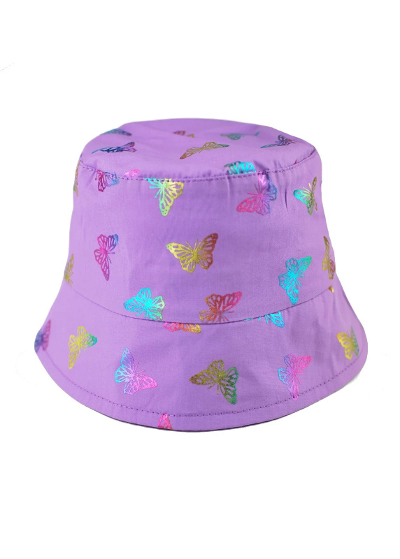 Klobouk Noviti CK004 Barevný motýl Girl fialová 46-50 cm