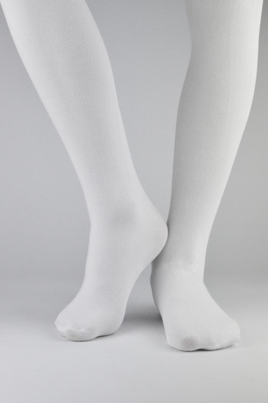 DĚTSKÉ SUPER MĚKKÉ PUNČOCHOVÉ KALHOTY bílá 128-134