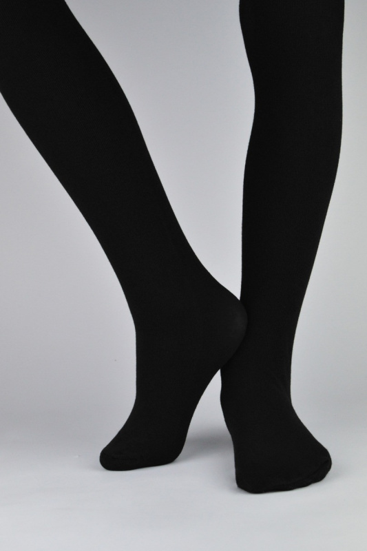 DĚTSKÉ SUPER MĚKKÉ PUNČOCHOVÉ KALHOTY černá 128-134