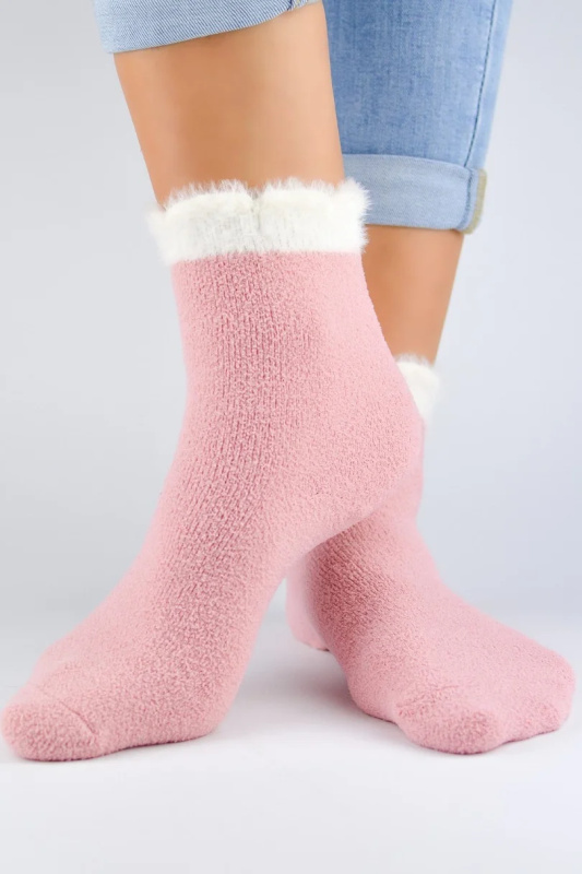 SKARPETY FROTTE PUSZYSTY ŚCIĄGACZ RÓŻ SF002 RÓŻOWY 27-30