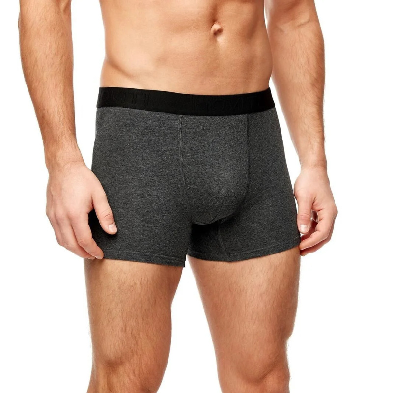 Boxerky Noviti BB005M M-2XL grafitová melanž XL