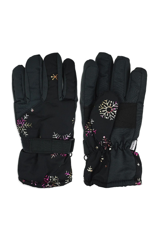 Noviti Rukavice RN053 Girls' Stars černá 16 cm