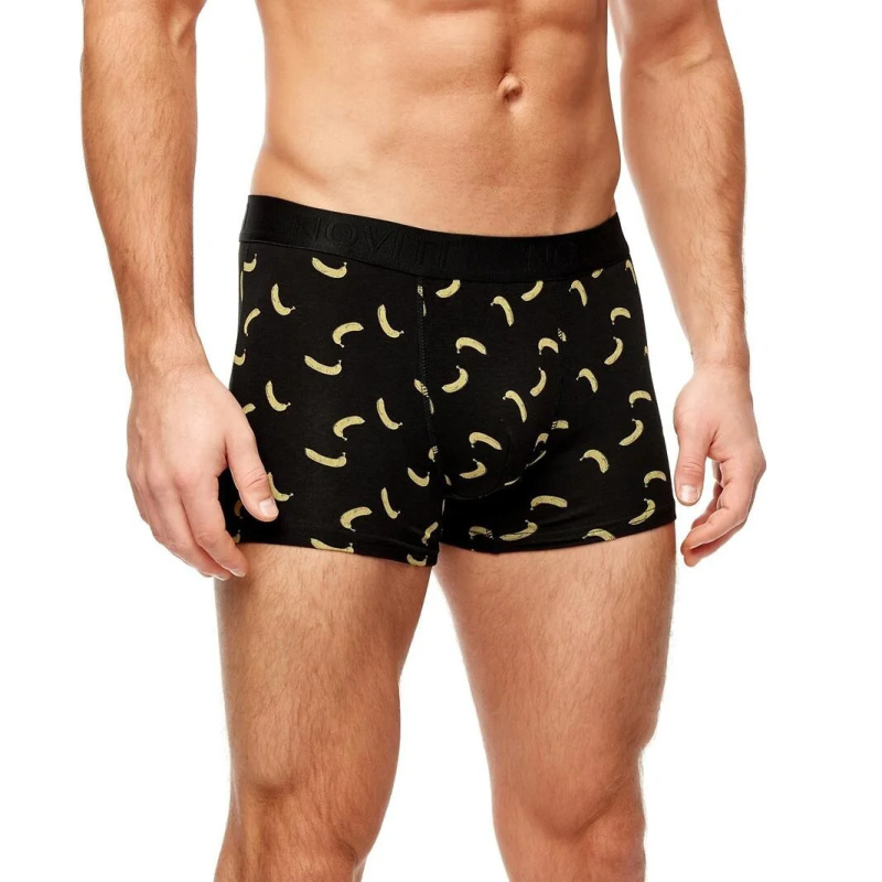 Boxerky Noviti BB006 Vzor M-2XL tmavě modré pivo XL