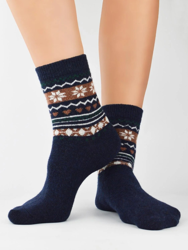Ponožky Noviti SW010 Wool Pattern 36-41 směs barev 36-41
