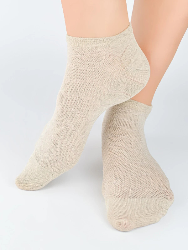 Noviti ST046 Dámské cik-cak boty 31-42 béžová 39-42