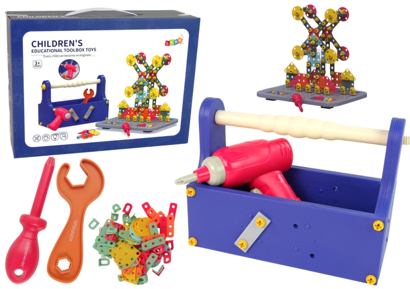 LEANToys Šroubovací stavebnice v boxu