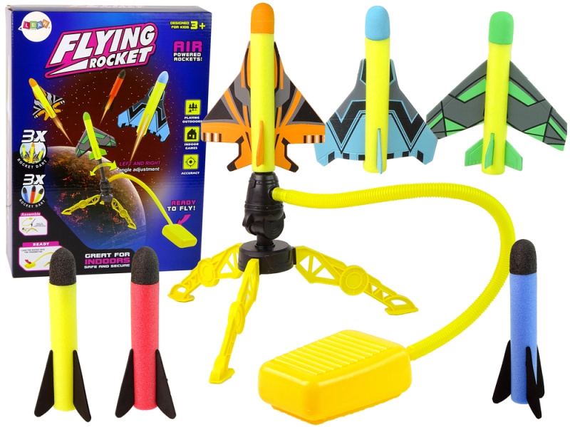 Lean Toys Hra Pěnový raketový katapult Pump Launcher