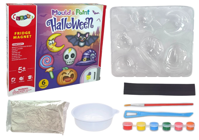 DIY Halloween Magnety Sádrové odlitky Dýně