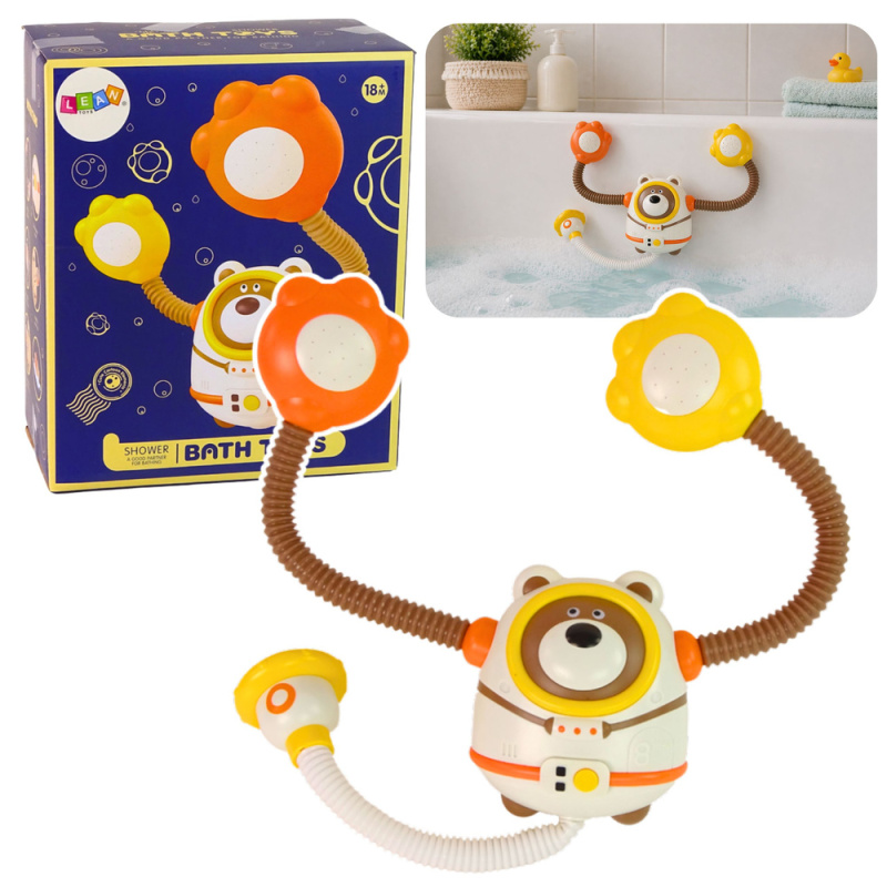 LEAN Toys Medvídek Kosmonaut Kamarád do každé koupele