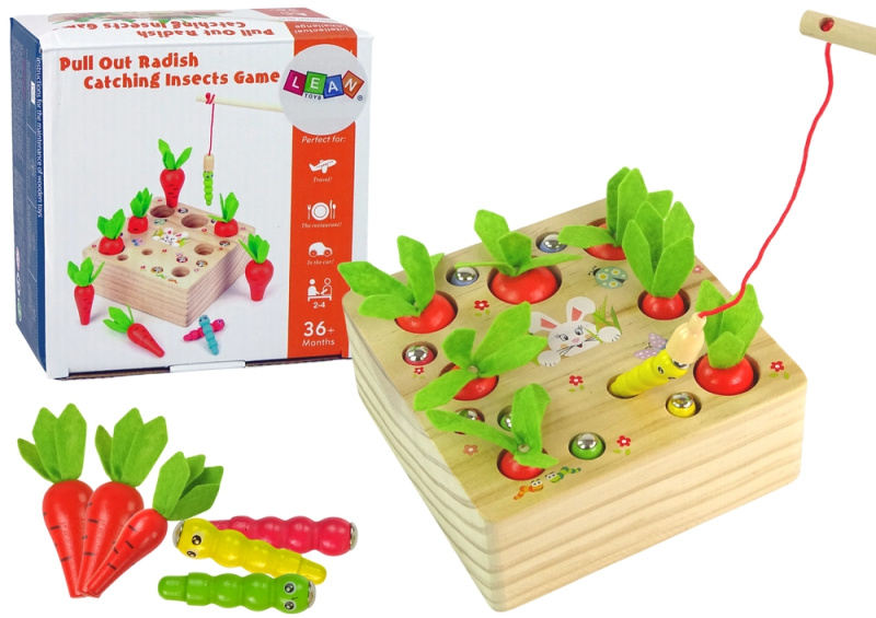 Lean Toys Hra chytání červíků a mrkviček