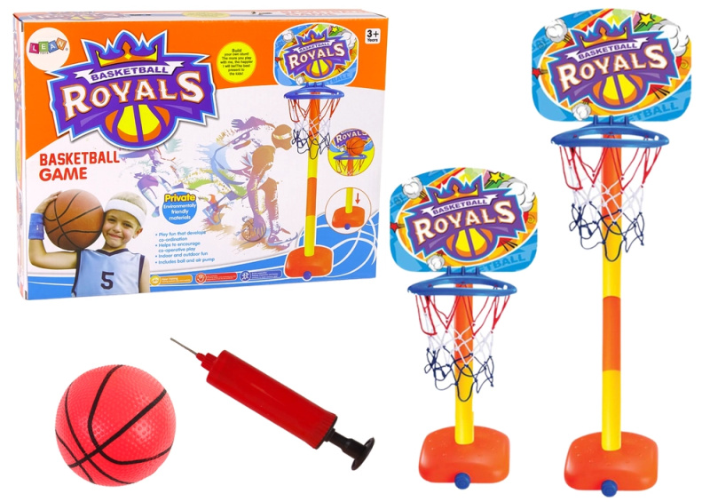 LEAN Toys Basketbalový set Basketbalová pumpa 120 cm