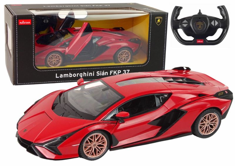 Auto R/C Lamborghini Sian FKP 37 Rastar 1:14 Červené na dálkové ovládání