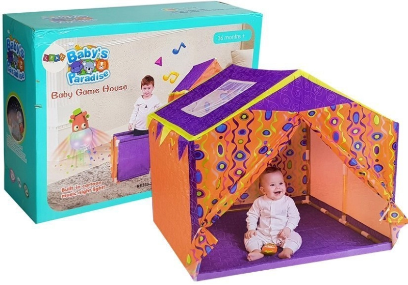Lean Toys Barevný stanový domek pro děti 112 cm x 110 cm x 102 cm