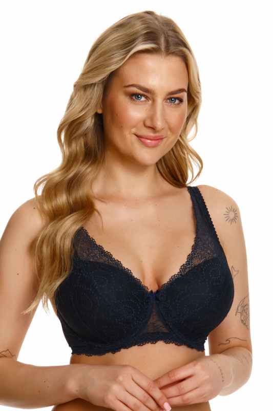 lupo Podprsenka Lupoline 2400 push - up Barva: Modrá - tmavě, Velikost: 65G