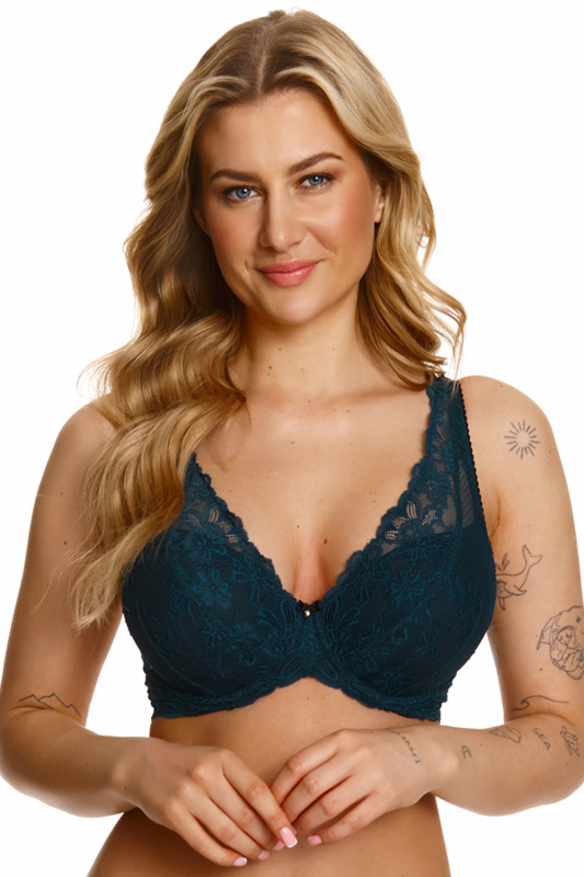 Podprsenka Lupo 2408 - Push - up Barva: Tyrkysová, Velikost: 70F