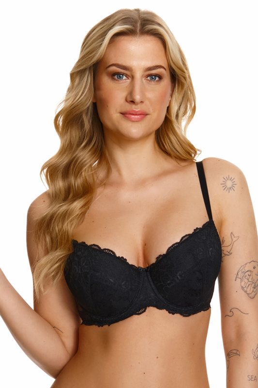 lupo Podprsenka Lupoline 151 push - up Barva: Černá, Velikost: 65G