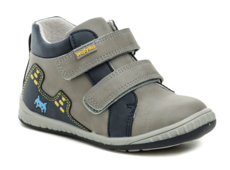 Wojtylko 1T24387 šedo modré dětské polobotky EUR 22