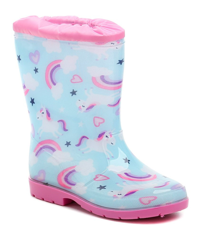 Wojtylko 3G5060N Unicorn tyrkysové dětské gumáky EUR 27