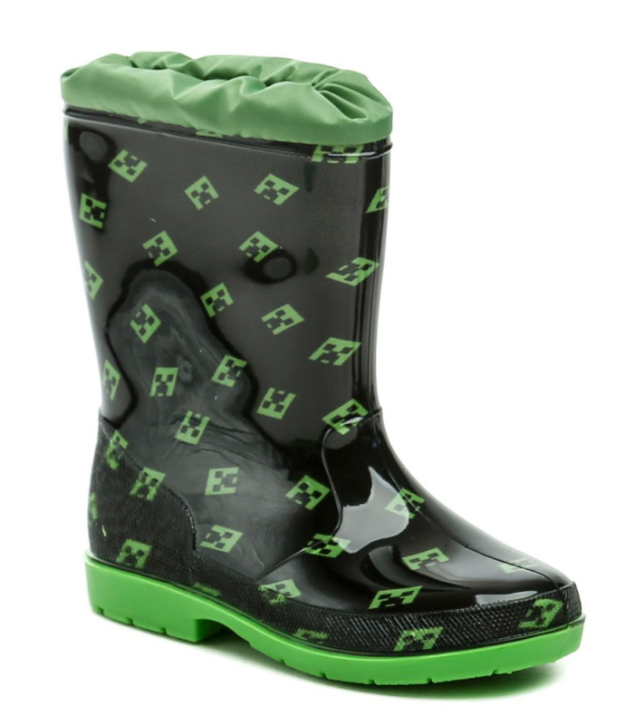 Wojtylko 2G5075C černo zelené dětské gumáky Minecraft EUR 23