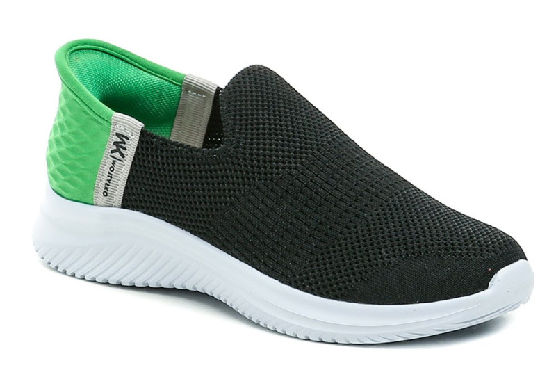 Wojtylko 5A25387C černo zelené chlapecké Slip-in polobotky EUR 38