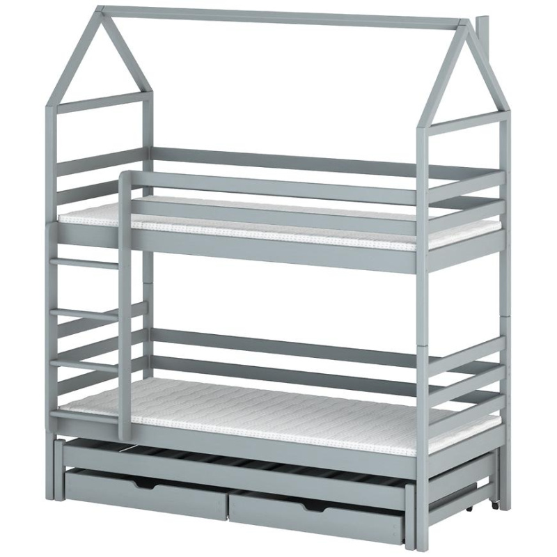 Posteľ Domček Dalia 80x160 grey