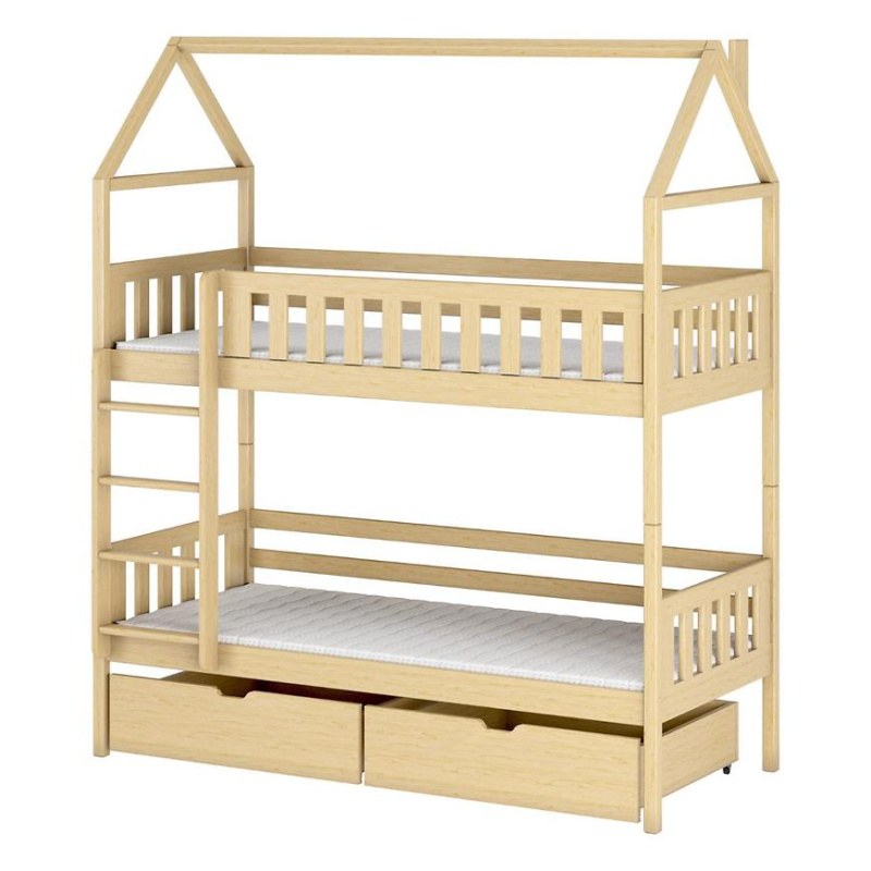 Posteľ Domček Gaja 80x160 pine
