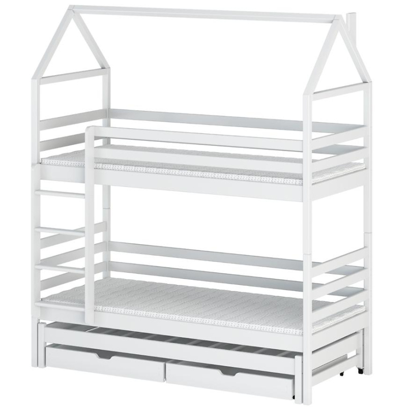 Posteľ Domček Dalia 80x160 white