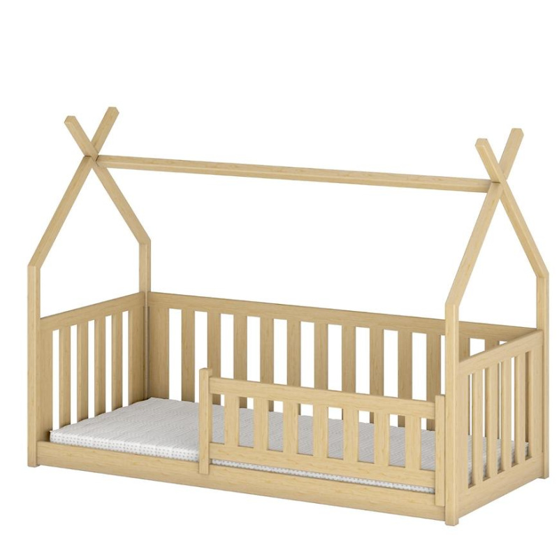 Posteľ Domček Bodzio 90x200 pine