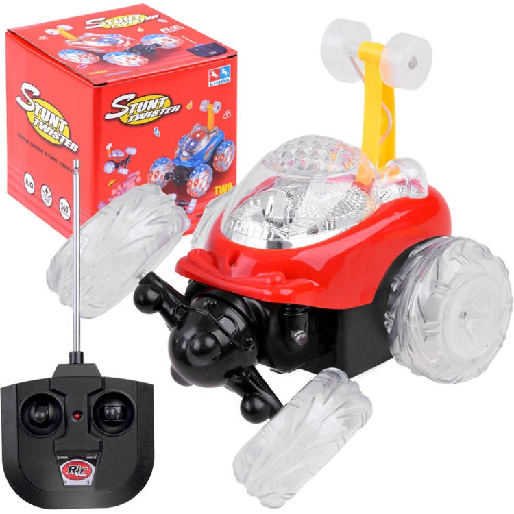 Autko RC Stunt – Červená