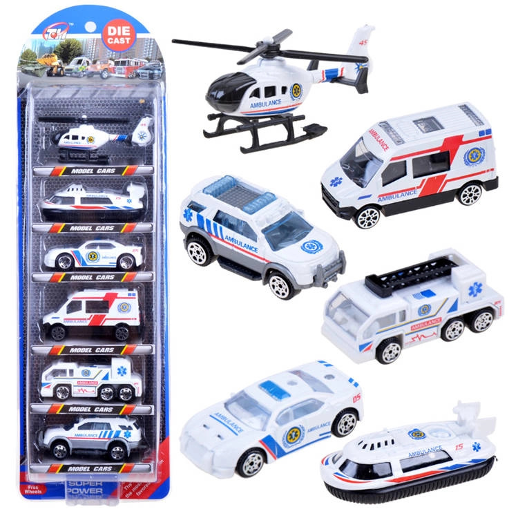 JOKO Kovové autíčko Ambulance 6 ks
