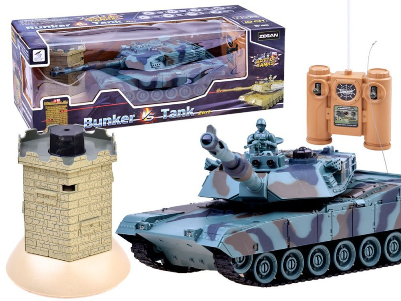 HračkyZaDobréKačky RC Tank s bunkrem