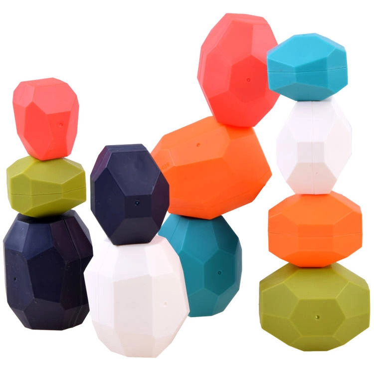 Jokomisiada Blocks STONES puzzle balanční pyramida