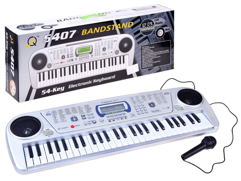 Dětský keyboard s mikrofonem