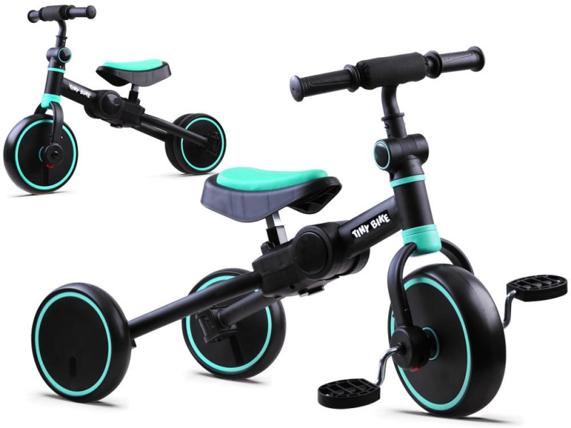 Dětské tříkolové kolo 3v1 Tiny Bike – Červená