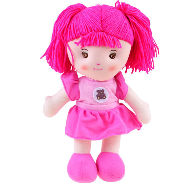 Jokomisiada Rag Doll Zuzia 33 cm v růžových šatech pro