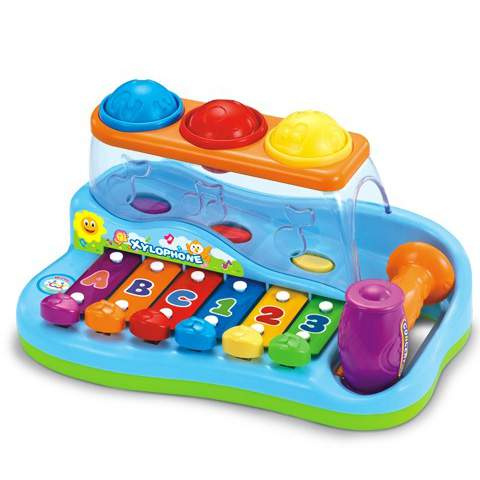 Hola Barevný xylofon se zatloukačkou