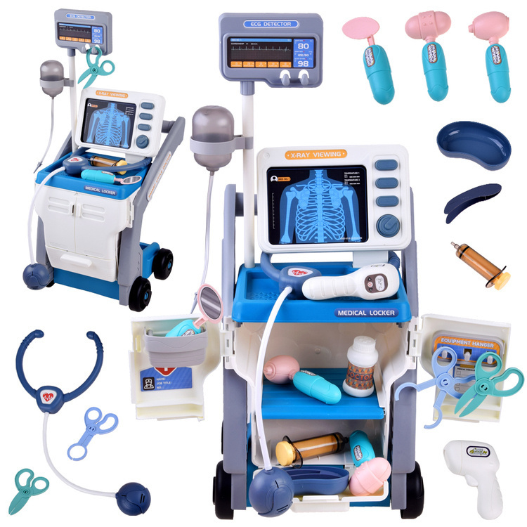 RKToys Zdravotnický vozík Happy Doctor Modrý