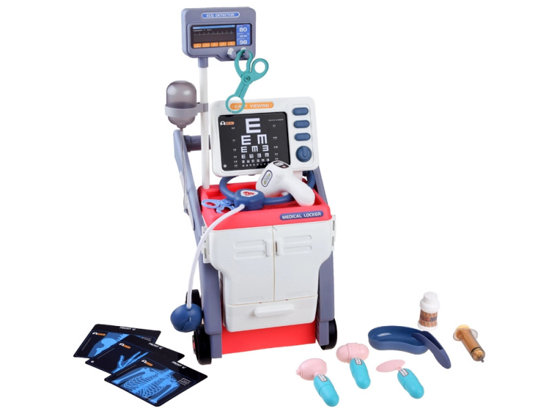 RKToys Zdravotnický vozík Happy Doctor Růžový